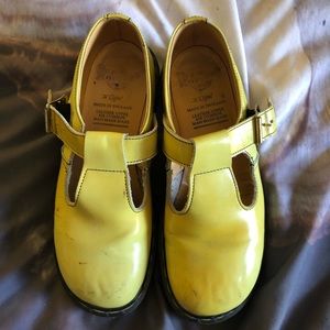 Yellow vintage Mary Jane Dr Martens